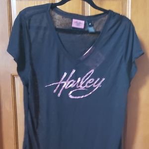 HD Black Shirt w/ Pink Bling